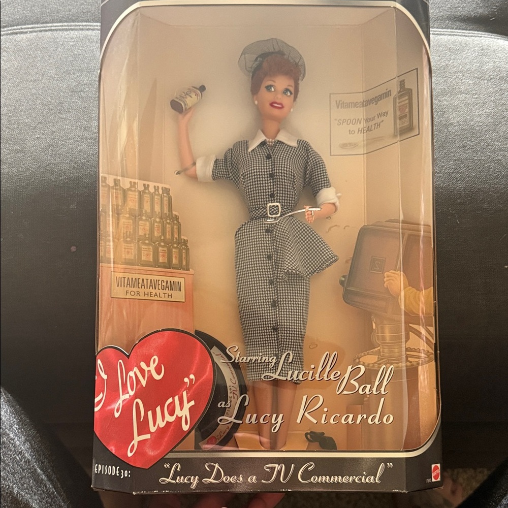 I Love Lucy Doll in Black and White Outfit